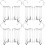 8Pièces Clip Argent Tassel Confortable Style Féminin 5