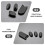 3Ensembles Couvre Pouce Saxophone Silicone Souple Noir 4