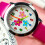 3Pcs Flower Pattern Kids Watch Rosy Durable Strap Birthday Gift Quartz 6