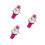 3Pcs Flower Pattern Kids Watch Rosy Durable Strap Birthday Gift Quartz 7