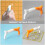 4Pièces Poignées Plastique Colorées Pour Fixation Règle De Patchwork 4