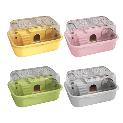 Ventilated Small Animal Cage Enclosure with Low Noise-Pink 1