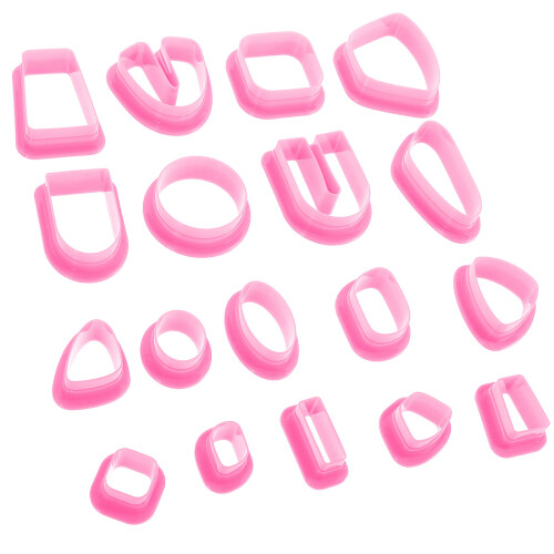 90Pièces Emporte-Pièces Rose Pour Argile Polymère Artisanal 1