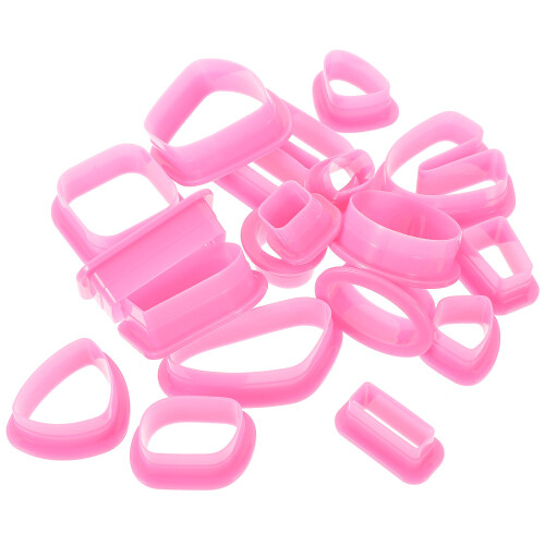 90Pièces Emporte-Pièces Rose Pour Argile Polymère Artisanal 2