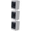 3Pièces Électrique Durable ABS Pièce Gris Pour Distribution 9