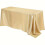 Polyester satin tablecloth beige 60x84 inches 2