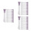 30Pièces Spatules Silicone Double-Embout Doux Pour 6