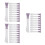 30Pièces Spatules Silicone Double-Embout Doux Pour 7