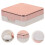 2Pièces Boîtes Rose Pour Lentilles Mini Compactes Voyage 2