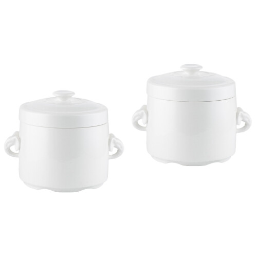 2Pièces Bol Mixte Céramique Anses Pour Plats 2