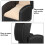 5Pcs Sturdy PU Watch Box Black Organizer with Cushion 7