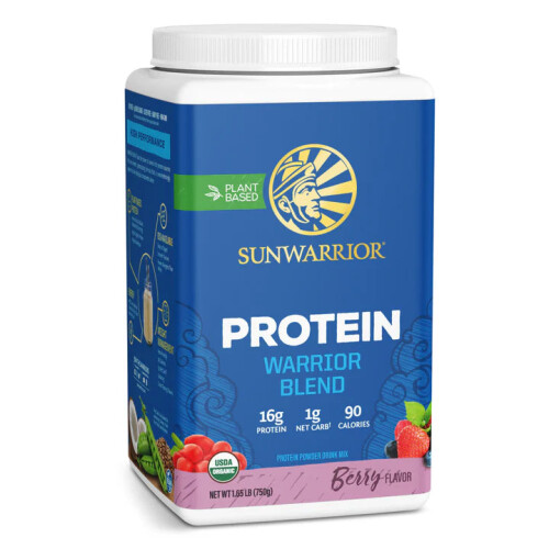 (750g) Sunwarrior Organic Plant-Based Protein Powder, Berry