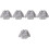 5Pièces Bavettes Toddler En Polyester Résistantes Pour Repas Et Dessin 3