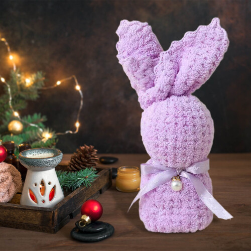 Πετσέτα μωρού Bunny & Pineapple – Μαλακό πλεκτό στημόνι, 1 τεμάχιο 1