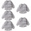 5Pièces Bavettes Toddler En Polyester Résistantes Pour Repas Et Dessin 10