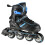 2-in-1 Inline & Ice Skates, Black/Blue, Size M (34-38) 1
