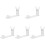 5Pièces Socle Figurine Action Ajustable Transparent Durable 4