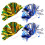 8Pièces Pompons Main Pour Danse Sport Couleurs Durable 3