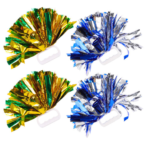 8Pièces Pompons Main Pour Danse Sport Couleurs Durable 2