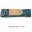 2Pièces Guitare Remplacement Bleu Ajustable Coton Lin Confort 2