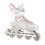 2-in-1 Grey-Pink Inline & Ice Skates, Size M (34-38) 1
