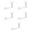 5Pièces Socle Figurine Action Ajustable Transparent Durable 9