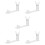 5Pièces Socle Figurine Action Ajustable Transparent Durable 10