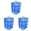 3Pcs Blue Foldable Hanging Drying Rack Mesh for Fish Vegetables Fruit 2