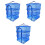 3Pcs Blue Foldable Hanging Drying Rack Mesh for Fish Vegetables Fruit 3
