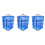 3Pcs Blue Foldable Hanging Drying Rack Mesh for Fish Vegetables Fruit 4