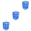 3Pcs Blue Foldable Hanging Drying Rack Mesh for Fish Vegetables Fruit 5