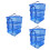 3Pcs Blue Foldable Hanging Drying Rack Mesh for Fish Vegetables Fruit 6
