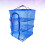 3Pcs Blue Foldable Hanging Drying Rack Mesh for Fish Vegetables Fruit 9