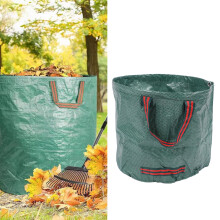 5Pcs Reusable Garden Yard Bags 60L PP Leaf Waste Trash Containers