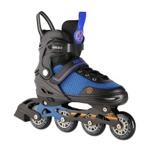 2-in-1 Inline & Ice Skates, Black-Orange, Size M (34-38)
