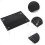 3Pièces Table Pliante Compacte Aluminium Noir Pour Pique-Nique 10