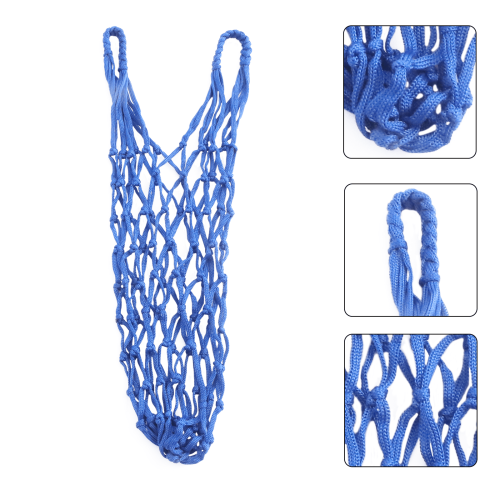 Horse feeder bag nylon rope hanging blue 2