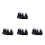8Pièces Orthèse Doigts Piano Correction ABS Silicone Noir 11