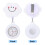 2Pcs Durable White Nurse Pocket Watch Retractable Silicone Clip on 6