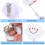 2Pcs Durable White Nurse Pocket Watch Retractable Silicone Clip on 7