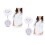 2Pcs Durable White Nurse Pocket Watch Retractable Silicone Clip on 9