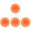 4Pièces Étuis Silicone Orange Protecteurs Pour Porte-Collier 4