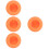 4Pièces Étuis Silicone Orange Protecteurs Pour Porte-Collier 8