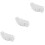 3Pièces Bande Élastique Blanche DIY Corde Stretch Rond Pour Couture 5