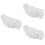 3Pièces Bande Élastique Blanche DIY Corde Stretch Rond Pour Couture 6