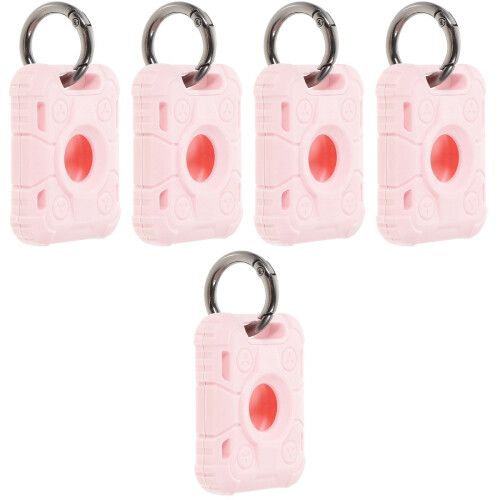 5Pcs Pink Locator Protective Covers Tpu Anti-Scratch Protective Case 2