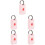 5Pcs Pink Locator Protective Covers Tpu Anti-Scratch Protective Case 5