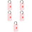 5Pcs Pink Locator Protective Covers Tpu Anti-Scratch Protective Case 6