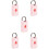 5Pcs Pink Locator Protective Covers Tpu Anti-Scratch Protective Case 7