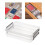 Plastic Storage Bins With Snap Tight Latches Portable Project Case Stackable Storage Containers Clear File Box For Organizing A4Paper Durable 5